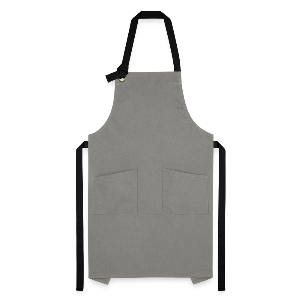Schürze - Grau/Schwarz