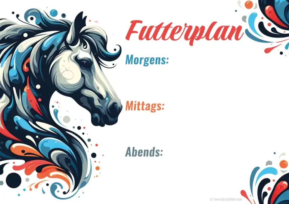 Futterplan "Harlekin"