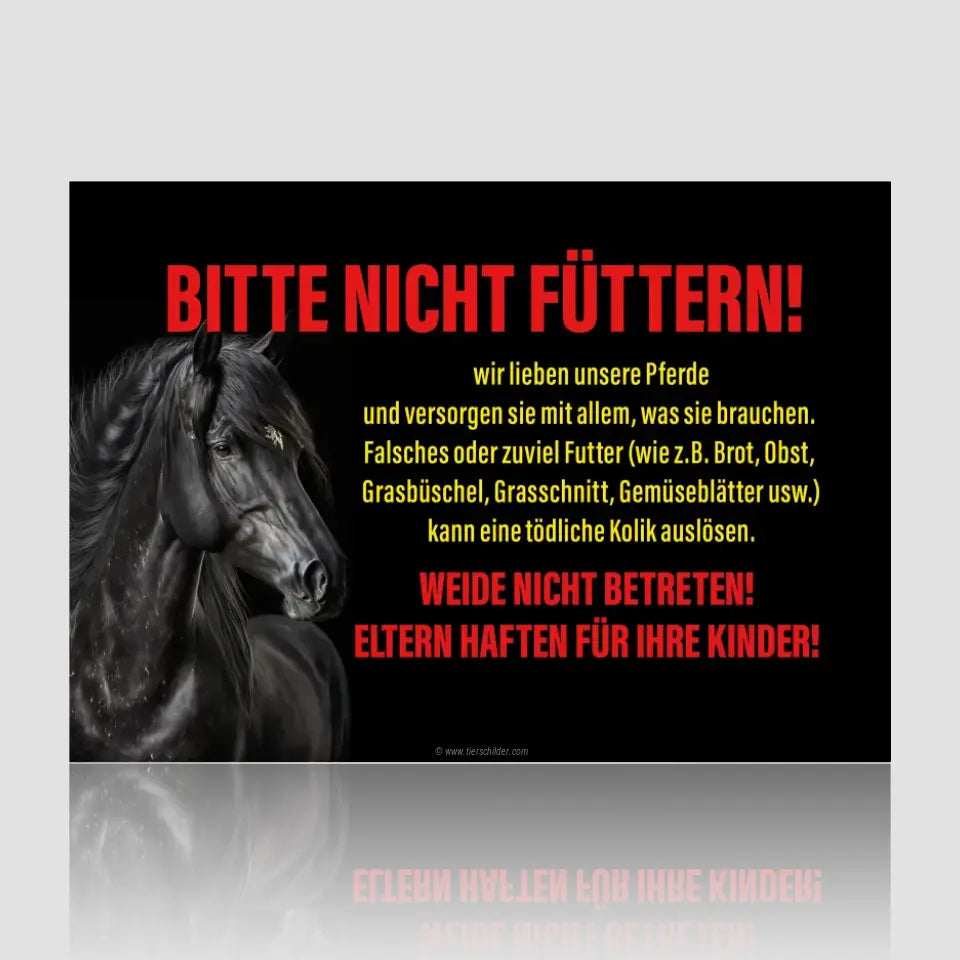 Koppel / Boxenschild / Weideschild - "Edler Ritter"