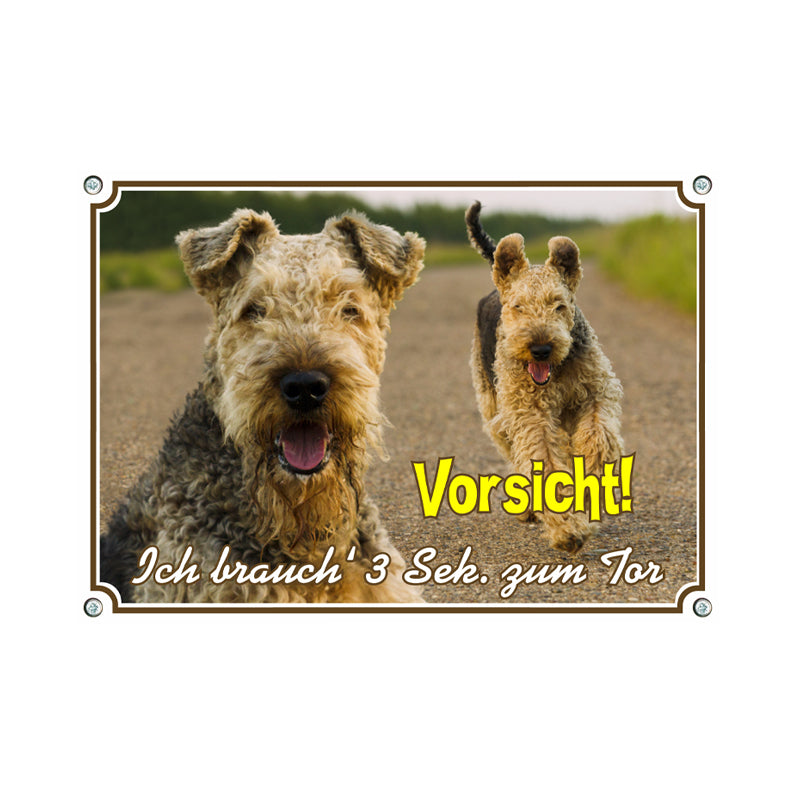 Airedale - 3 sec. zum Tor