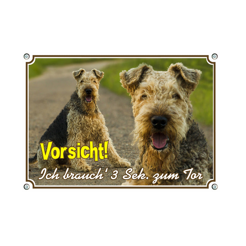 Airedale - Vorsicht! Ich brauch 3 Sek. zum Tor