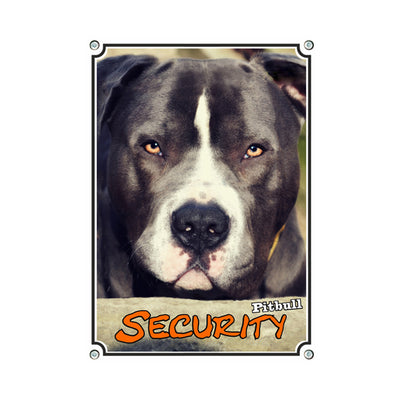American Pitbull Terrier - Security – Hundeschild aus Aluminium