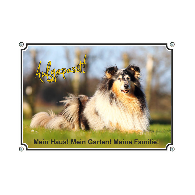 Collie - Aufgepasst - Mein Haus Mein Garten Meine Familie