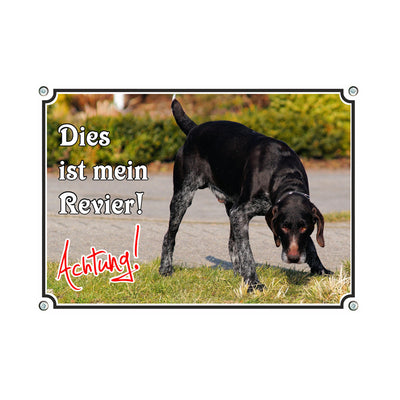 Deutsch Kurzhaar - Achtung – Hundeschild aus Aluminium