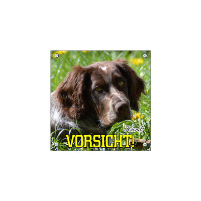 Deutsch Wachtel – Hundeschild aus Aluminium