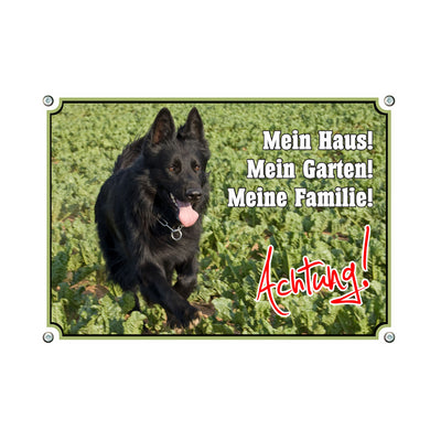 Deutscher Schäferhund - Mein Haus – Hundeschild aus Aluminium