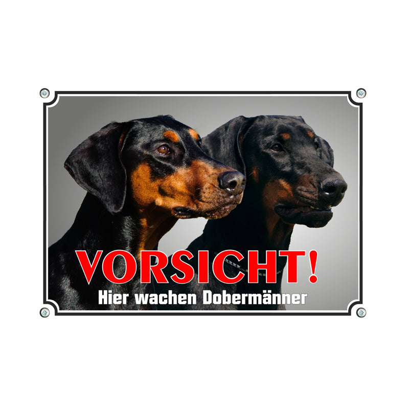 Dobermann - Hier wachen Dobermänner