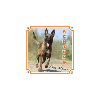 Holländischer Schäferhund - Mein Revier – Hundeschild aus Aluminium