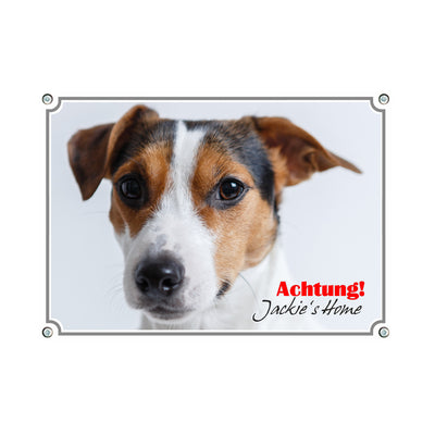 Jack Russell Terrier - Jack's Home – Hundeschild aus Aluminium
