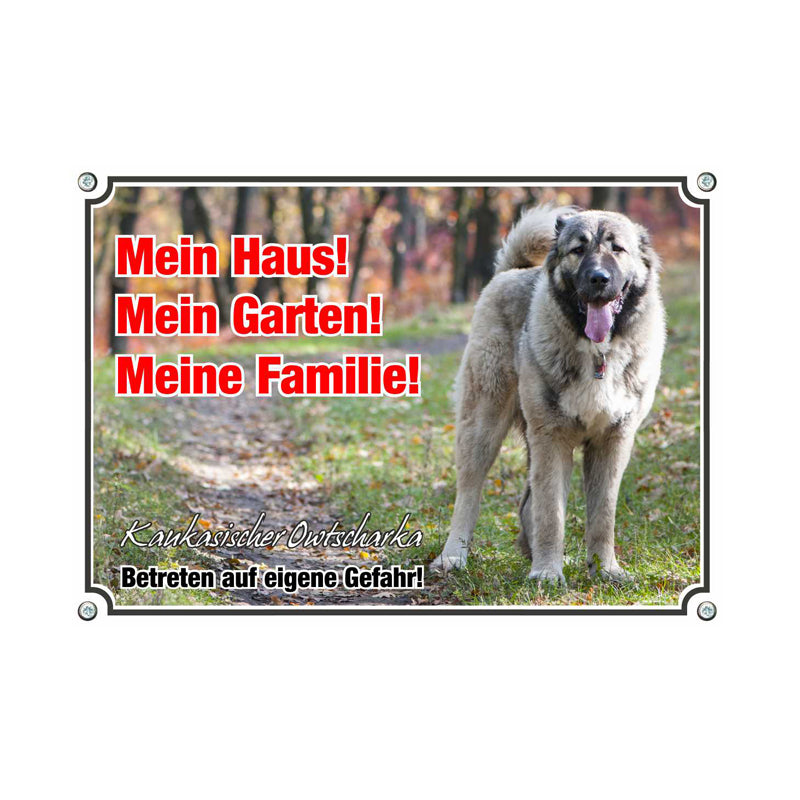 Kaukasischer Owtscharka - Betreten auf eigene Gefahr