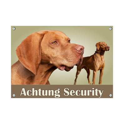Magyar Vizsla - Security – Hundeschild aus Aluminium