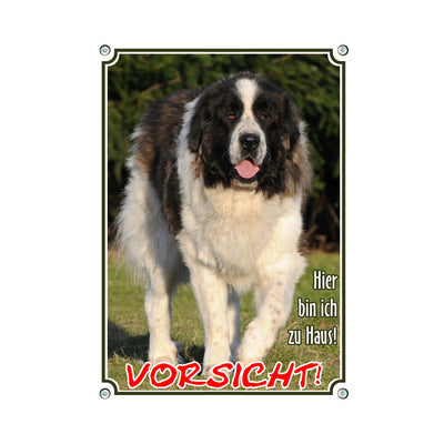 Pyrenäen Mastiff - Vorsicht – Hundeschild aus Aluminium
