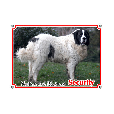 Pyrenäen Mastiff - Security – Hundeschild aus Aluminium