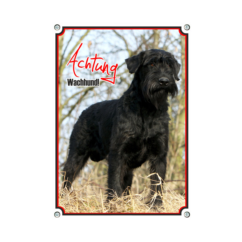 Riesenschnauzer - Achtung Wachhund