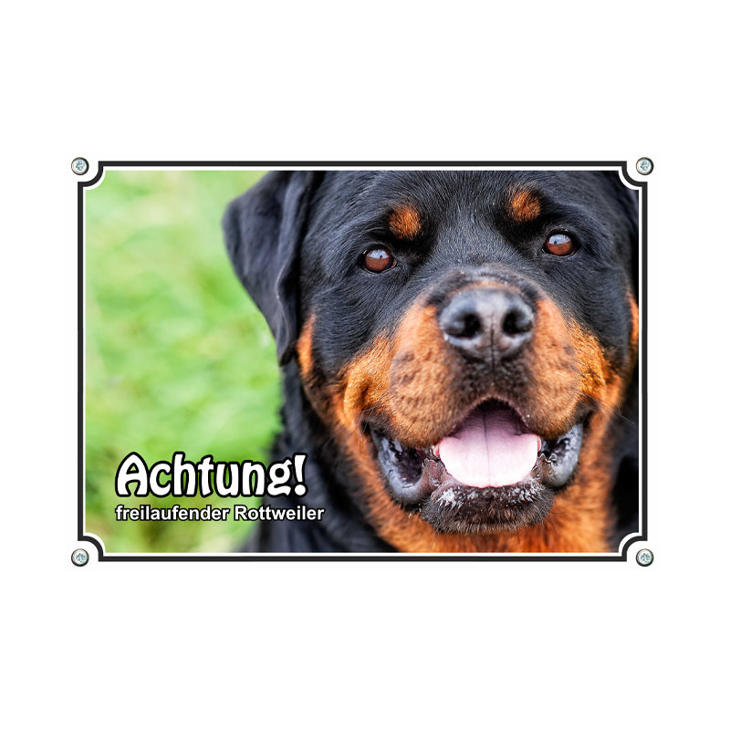 Rottweiler - Achtung freilaufender