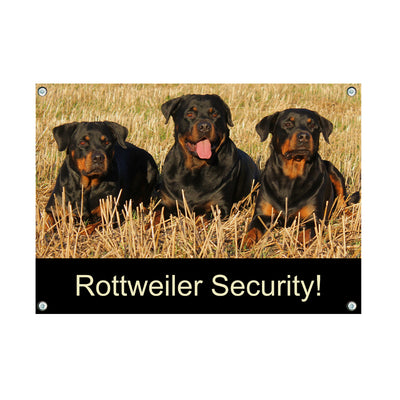 Rottweiler - Security – Hundeschild aus Aluminium