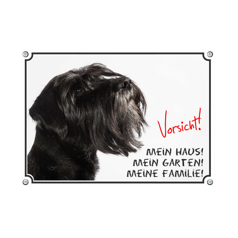 Schnauzer - Vorsicht - Mein Haus - Mein Garten