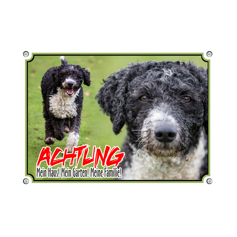 Wasserhund - Achtung mein Haus
